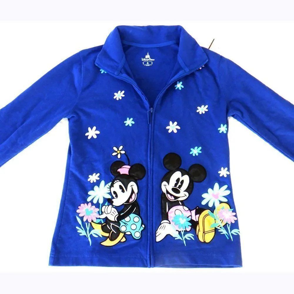 Disney crew silk applique blue jacket
